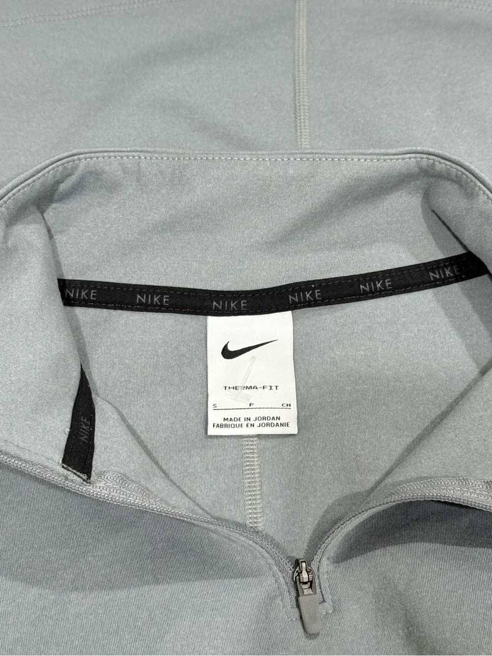Nike Therma-Fit One Grey Quarter Neck Sweater